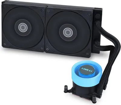 Produktbild von Lian Li GA II LITE, All-in-One-Flüssigkeitskühler, 12 cm, Schwarz