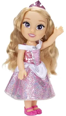 Produktbild von Disney Princess Disney Prinzessin Aurora Modepuppe, 35 cm große Puppe mit Royal Reflection Eyes; enthält ein abnehmbares, schimmerndes Kleid mit Platinum-Holofoil-Druck, Schuhe, Tiara und Bürste – perfekt für Mädchen ab 3 Jahren, Modepuppe, Weiblich, 3 Jahr(e), Junge/Mädchen, 350 mm, Mehrfarbig