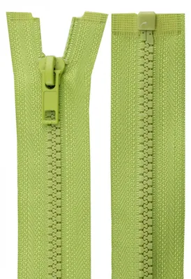 1 Reißverschluss Kunststoff-Profil 5mm 35 cm teilbar, Autolock, hellgrün