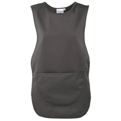 Image de Tablier de travail Premier pour femmes avec poche RW1078 (M) (Gris foncé)
