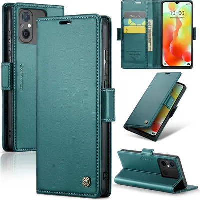 Produktbild von Redmi 12C Hülle, Leder Brieftasche Kartenfach Schutzhülle mit Standfunktion für Xiaomi Redmi 12C / Redmi 11A Grün