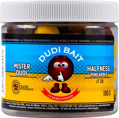Obrázok produktu pre Dudi Bait Mister Red Super Hot Hook Balls Pineapple 16mm 100g