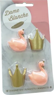 Produktbild von Atelier Pierre Dame Blanche Magnete Peach 4 Stück | Atelier Pierre