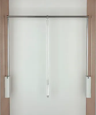 Immagine prodotto di Appendiabiti Servetto adatto all'appendiabiti T3 - regolabile 560-950 mm, acciaio/plastica bianco/cromato
