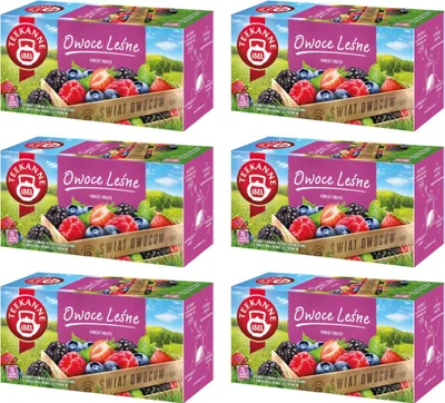 Produktbild von Teekanne Waldbeere Tee 6x 20 Teebeutel - Früchtetee Waldfrüchte Mischung
