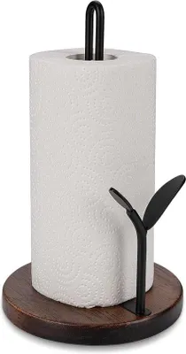 Immagine prodotto di Portarotoli in legno nero da 23 cm