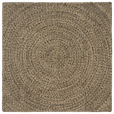 Obrázok produktu pre vidaXL Koberec Natural and Black 160 x 160 cm Jute