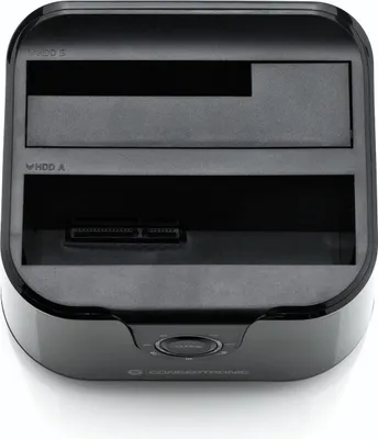 Produktbild von Conceptronic DONN12B, HDD, SSD, SATA, Serial ATA II, Serial ATA III, 2.5,3.5", 16 TB, USB 3.2 Gen 1 (3.1 Gen 1) Type-B, Schwarz