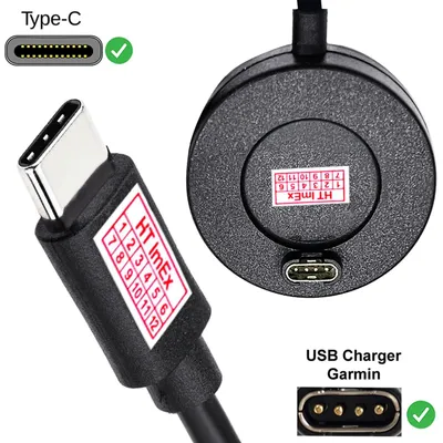 Produktbild von USB Typ C Kabel für Garmin Venu Sq Music Sq 2 Venu 2 Plus Fenix 7 vivoactive 4