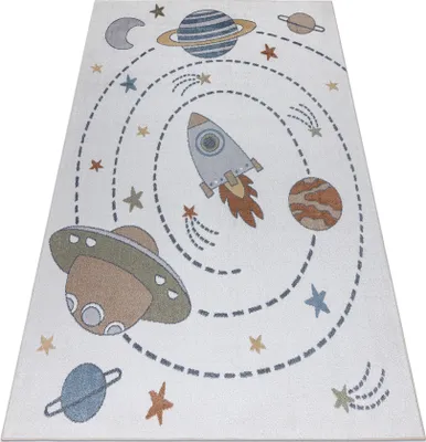 Produktbild von Teppich BONO 8288 Raum, Planeten creme / anthrazit Mehrfarben 280x370 cm