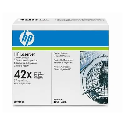 Produktbild von HP 42X 2er-Pack Schwarz Original LaserJet Tonerkartuschen mit hoher Reichweite, 40000 Seiten, Schwarz, 2 Stück(e)
