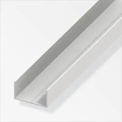 Produktbild von alfer Rechteck-U 1 m, 23.5 x 43.5 x 1.5 mm PVC (Kunststoff) glatt weiss