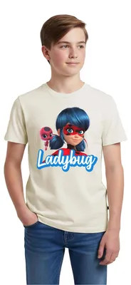 Produktbild von Spreadshirt Miraculous Ladybug Tikki Teenager Premium T-Shirt, 146/152 (10 Jahre), Naturweiß