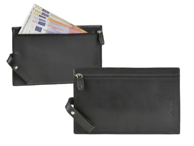 Produktbild von Esquire Leder Gürtel-Sicherheitsstasche Gürteltasche schwarz 1904-90-00