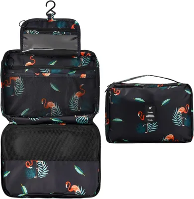 Produktbild von Kosmetiktasche 4 Fächer, Faltbar, Wasserdicht, Große Kapazität, für Reisen