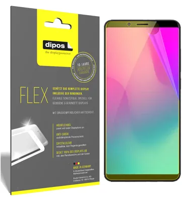 Produktbild von 3x ZTE Nubia M3 Schutzfolie Folie, 100% Displayabdeckung, dipos Flex