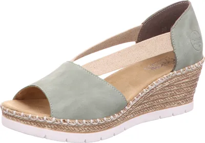 Produktbild von Rieker Damen-Sandalette mit Keilabsatz Mint-Grün, Farbe:grün, EU Größe:36