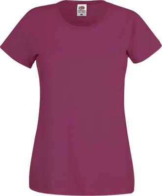 Produktbild von Damen T-Shirt Original-T - Burgund, L