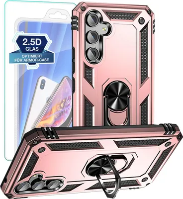 Produktbild von Armor Outdoor Hülle für Samsung Galaxy A54 5G mit 9H Displayglas Displayschutz – Farbe: Rosegold