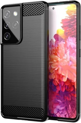 Produktbild von Carbon Bush TPU Hülle für Samsung Galaxy S21/S30 Ultra - Schwarz KP9520