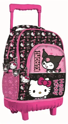 Immagine prodotto di Zaino scuola "Hello Kitty & Kuromi" Premium, borsa da 44 cm