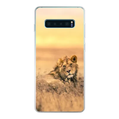 Produktbild von MuchoWow® Handyhülle Schutzhülle Hülle für Samsung Galaxy S10 Lite Löwen - Gras - Himmel Silikon Softcase Handy Hülle - Schutz