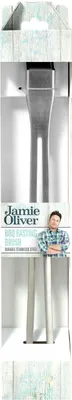 Image de Jamie Oliver BBQ Premium pinceau à barbecue, pinceau à rôtir, pinceau de cuisine, pinceau en silicone, accessoires pour barbecue, avec manche en acier inoxydable, 46 cm, 554142