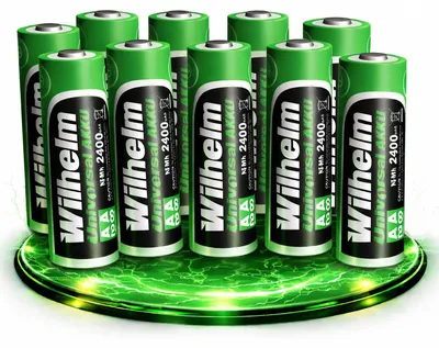 Produktbild von 10 AA Mignon AKKU Wilhelm Universal Batterien wideraufladbar 1,2 V HR06