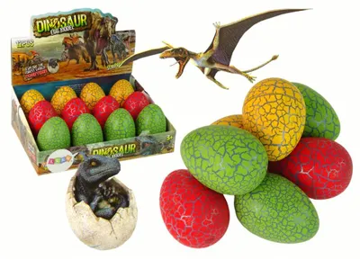 Obrázek produktu pro Velké vejce Dinosaurus Vylíhlý Dinosaurus 8cm