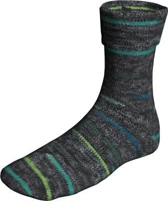 Produktbild von Lang Yarns - Super Soxx Color Mix Tape Soxx 4-fach 0453 schwarz grün türkis