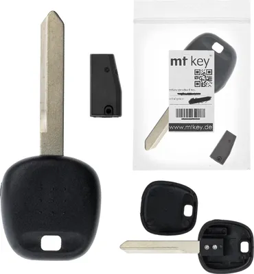 Produktbild von MT-KEY Auto Zünd Schlüssel Rohling TOY47 + ID67 Transponder Wegfahrsperre kompatibel mit Toyota Corolla 9.Gen E12 00-07