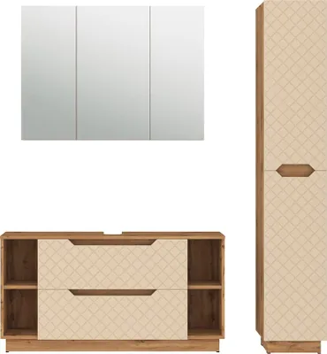 Image de Meubles bain Vicco Lotta Cachemire 3 pièces, Model 59428