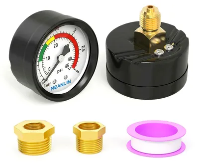 Manometer 0~3 Bar, 1/4" BSP, 2" Zifferblatt, Rückseitenmontage