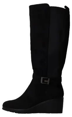 Produktbild von Stiefel mit Reißverschluss, runder Schuhspitze und Keilabsatz