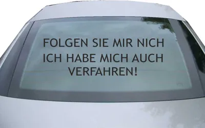 Produktbild von Indigos UG - Aufkleber Heckscheibe & Motorklappe DE7107 - schwarz - 600x185 mm - Bitte nicht folgen - Auto Scheiben Fenster Heckklappe Tuning Racing JDM - Die cut