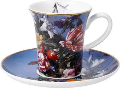 Produktbild von Goebel De Heem Kaffeetasse mit Untertasse Sommerblumen