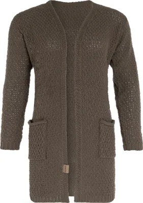 Produktbild von Knit Factory Luna Strickjacke - Cappuccino - 36/38