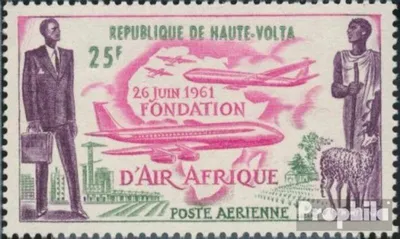Produktbild von Briefmarken Obervolta 1962 Mi 98 (kompl.Ausg.) postfrisch Fluggesellschaft