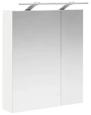 Produktbild von Badezimmerspiegelschrank Weiß 60 x 14,5 x 70 cm Holzwerkstoff