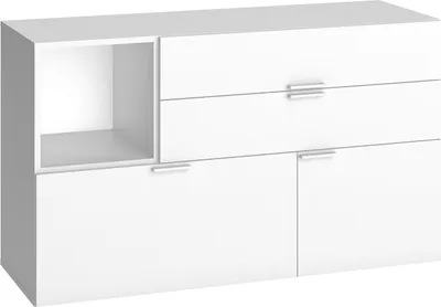 Produktbild von Kommode Minnea 22, Farbe: Weiß - Abmessungen: 70 x 120 x 42 cm (H x B x T)