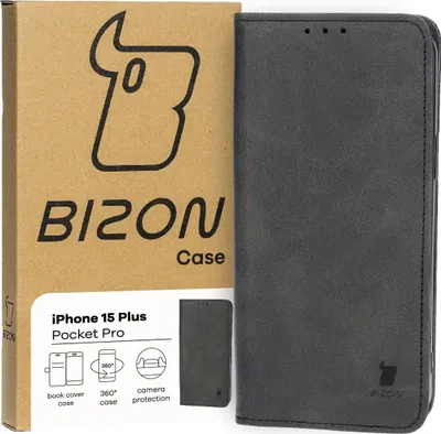 Produktbild von Bizon Case Pocket Pro Apple iPhone 15 Plus schwarz