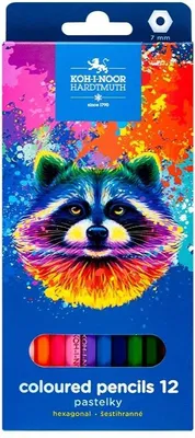 Immagine prodotto di Pastelli da scuola Szop, 12 colori