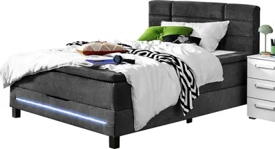 Produktbild von Boxbett HARPER SANJO LF 140x200 cm silber
