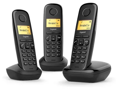 Obrázek produktu pro Gigaset A170 Trio bezdrátový telefon 3-pack Podsvícený displej (33.49)