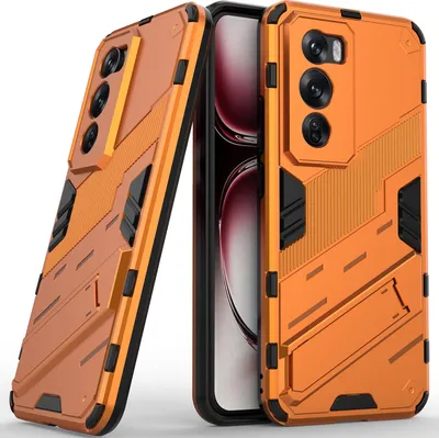 Produktbild von Armor Hülle für Oppo Reno12 Pro Hybrid PC TPU Bumper Stoßfestes Schutzhülle mit Standfunktion Weiß