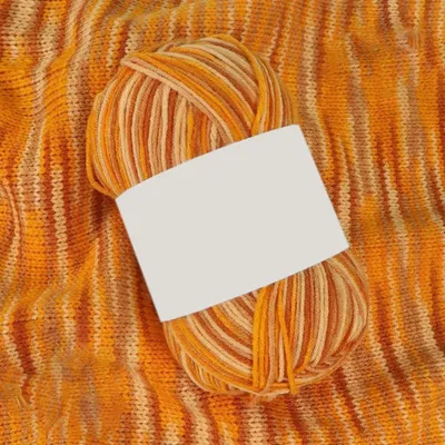 Produktbild von Handstrickgarn Farbverlauf 50g Acryl/Polyester Gelb 2mm 175m