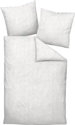 Produktbild von Janine Design Bettwäsche-Garnitur Mako-Satin 45109 MILANO Farbe grau beige Größe 135x200+80x80