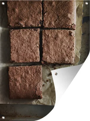 Obrázek produktu pro MuchoWow® Zahradní plakáty - Plech na pečení s koláčky - 40x30 cm - Zahradní dekorace