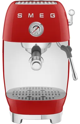 Produktbild von SMEG ECF03RDEU Siebträgermaschine rot, 50's Style