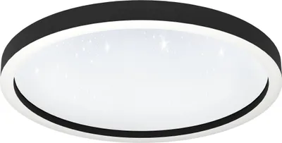Zdjęcie produktu dla Eglo 900412 MONTEMORELOS-Z lampa sufitowa LED 34,5W Ø570mm Czarny Biały regulowana barwa światła z możliwością ściemniania